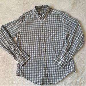 J. Crew Gingham Button Down Shirt Large